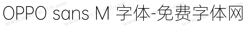 OPPO sans M 字体字体转换